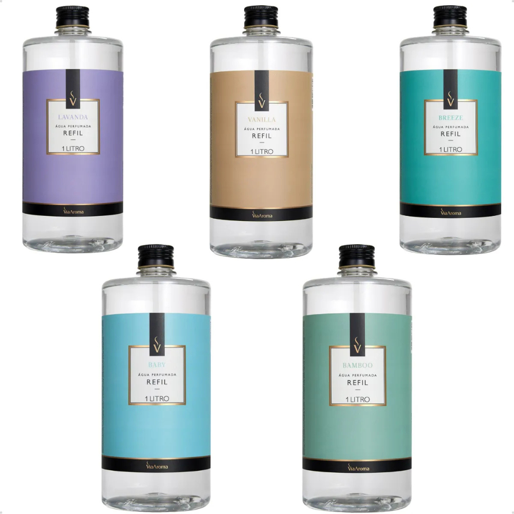 Refil Água Perfumada 1 Litro Via Aroma - Escolha