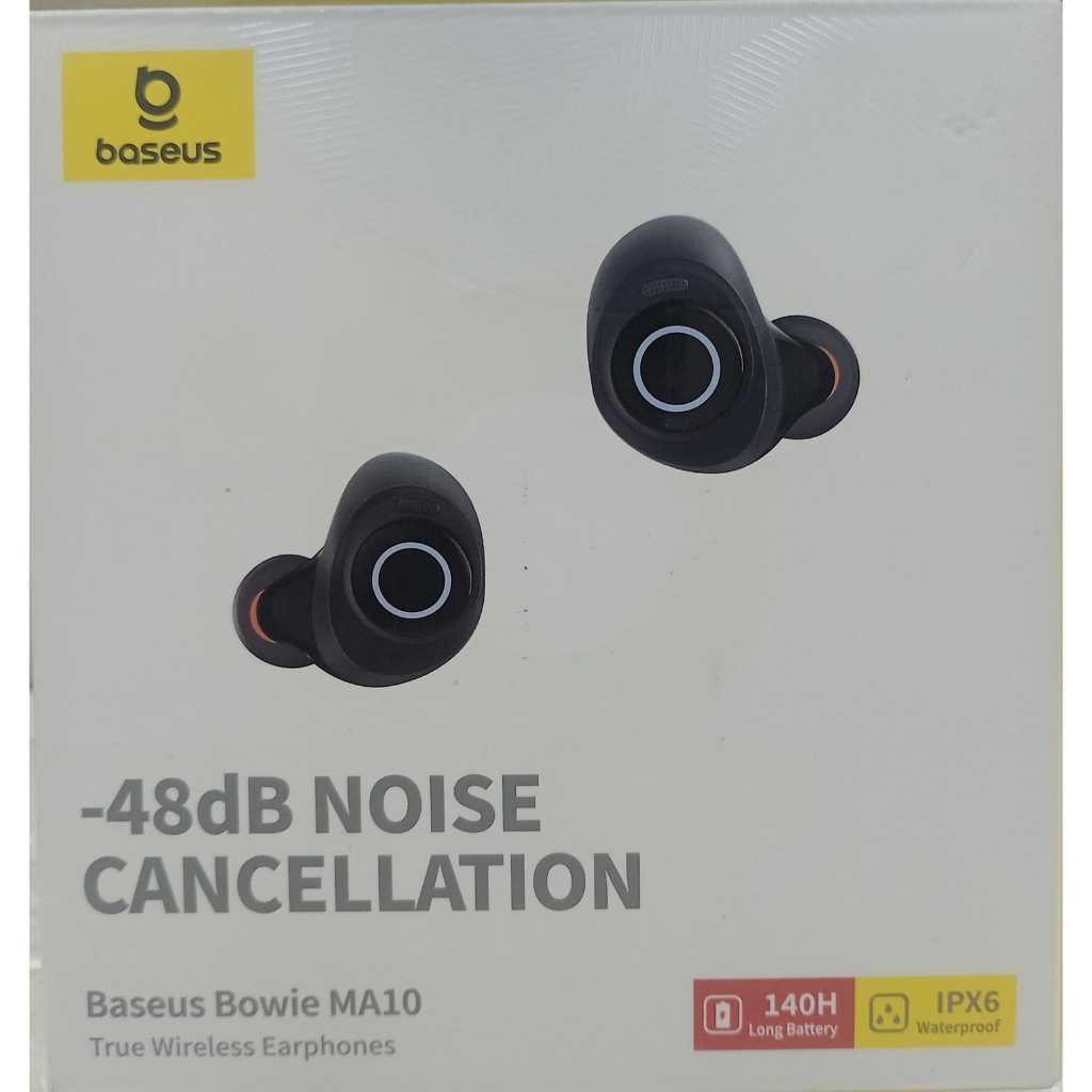 Fone De Ouvido Bluetooth Baseus Bowie MA10 ANC com Cancelamento de Ruído Ativo 140h de bateria IPX6 À Prova D'água OPEN