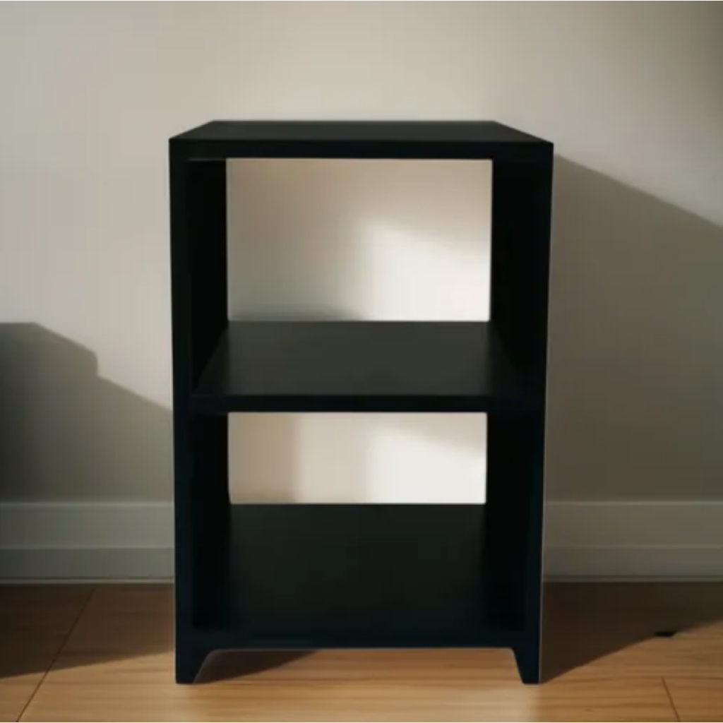 Mesa de Cabeceira Nicho Quarto Preto/Branco