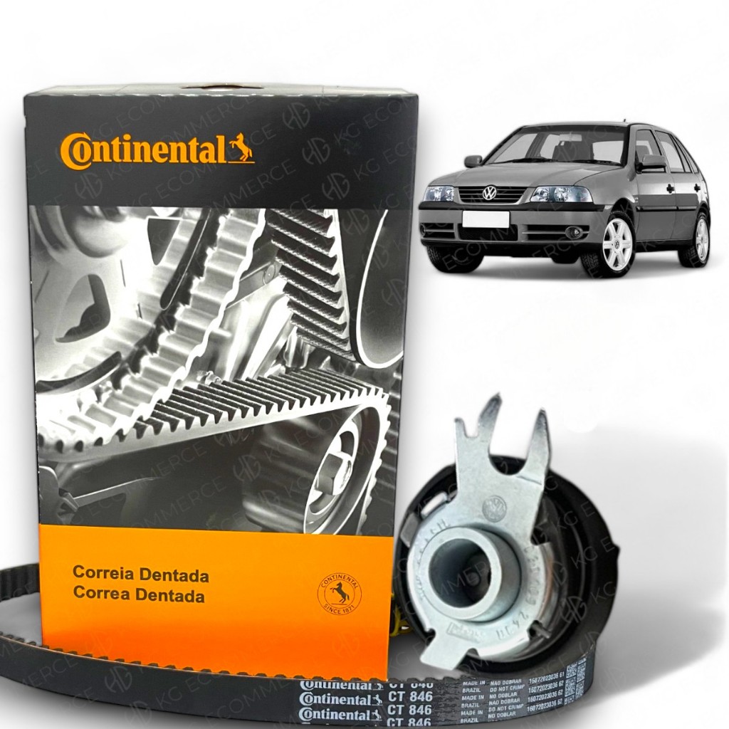 Kit Correia Dentada + Tensor Original Vw Gol G3 G4 G5 G6 1.0 1.6 8v