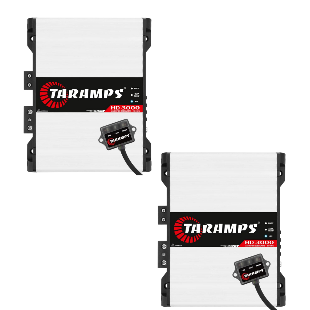 Kit 2 Módulo Amplificador Taramps HD3000 3000W 1 Canal 2 Ohms em Oferta na Shopee