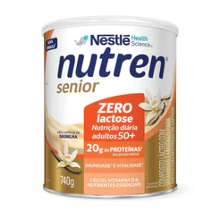 Nutren Senior Pó Baunilha Zero Lactose 740g Nestlé