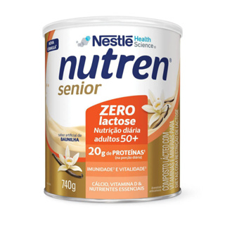 Nutren Senior Pó Baunilha Zero Lactose 740g Nestlé em Oferta na Shopee