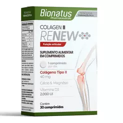 RENEW COLÁGENO TIPO II COM 30 CÁPSULAS