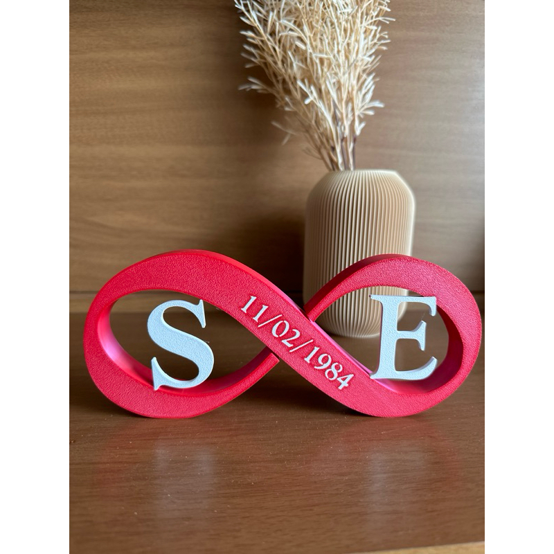 Presente símbolo do infinito para casal, namorados, marido e mulher, Dia dos namorados