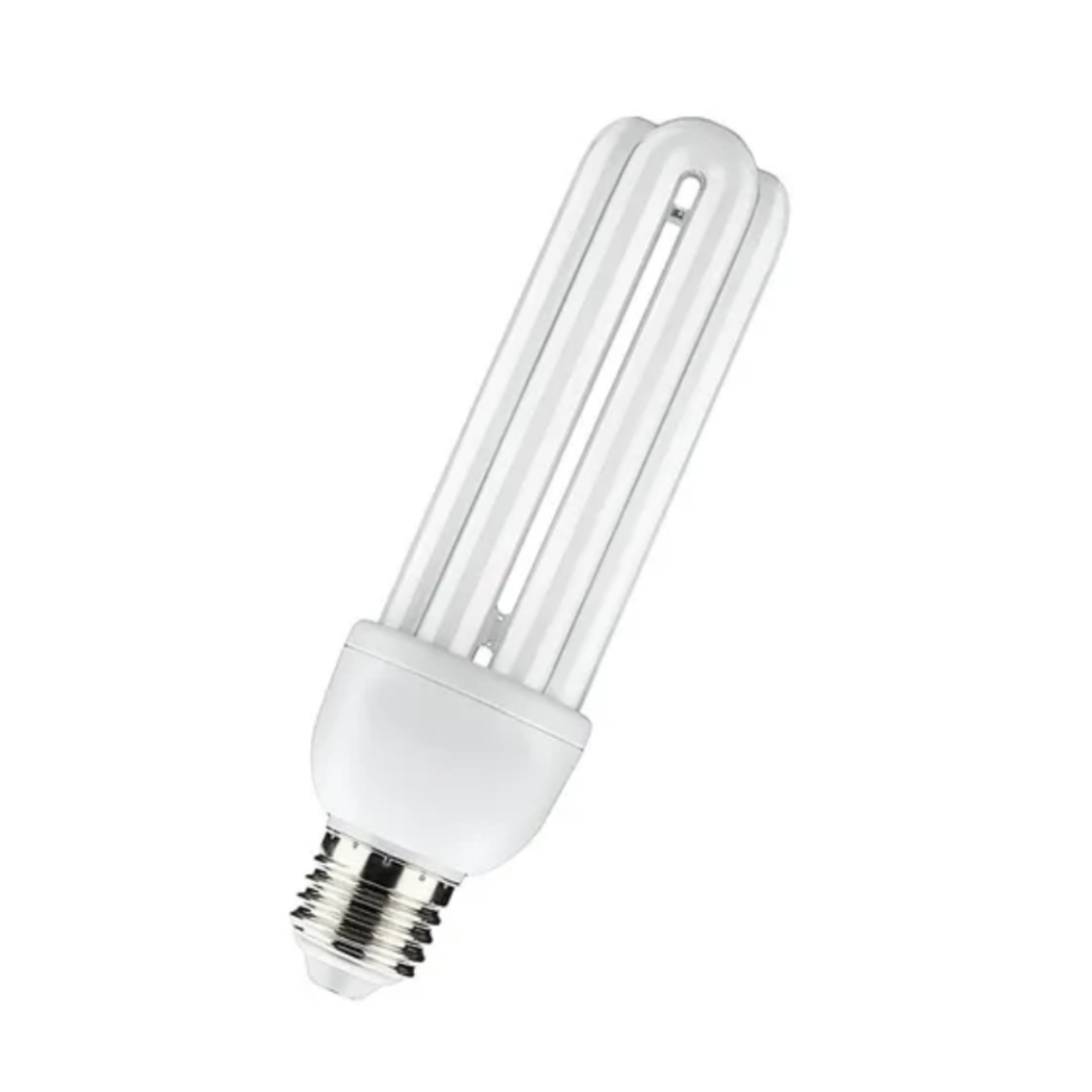 kit 03 Lâmpadas 3U fluorescente 127V compacta eletrônica 20w branco frio 6400k bocal E27 alto brilho