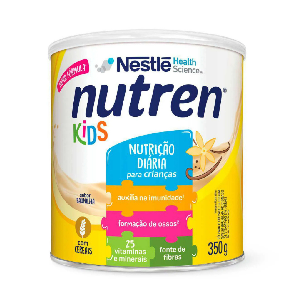 Nutren Kids Baunilha 350g Suplemento Alimentar Nestlé em Oferta na Shopee