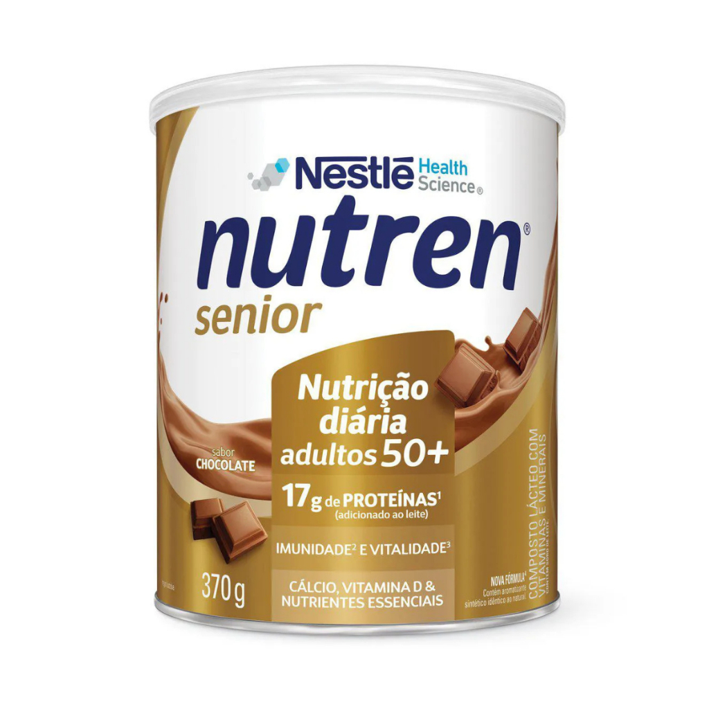 Nutren Senior Pó Chocolate 740g Suplemento Alimentar Nestlé em Oferta na Shopee