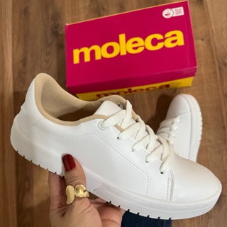 Tênis Branco Feminino Casual Moleca leve e Confortável Original em Oferta na Shopee