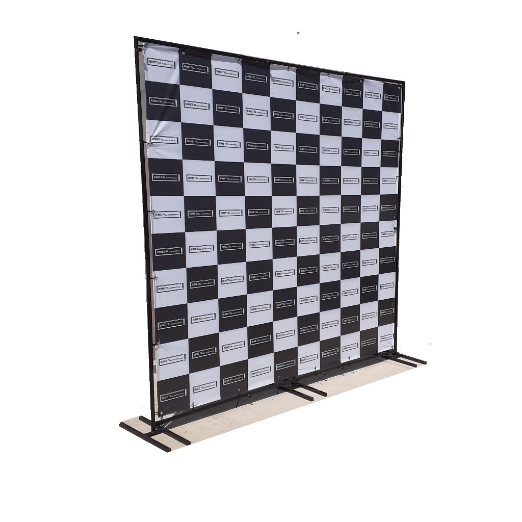Estrutura 250x300 - 3 Pes Backdrop Suporte Banner — imagem 2 de 2