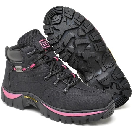 Botinha Coturno adventure Cat Feminina lona Reforçada