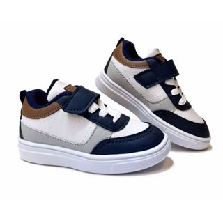 Tenis infantil masculino e bebe de velcro calce facil estiloso confortavel em Oferta na Shopee