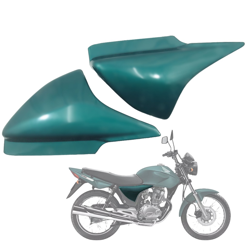 Par Tampa Lateral CG Titan 150 2005 Verde Boituva