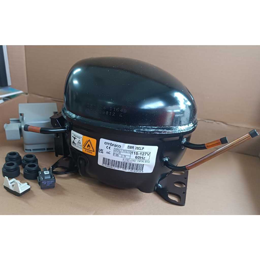 Motor Compressor Embraco Em2p 70clp R600a 1/5 127v