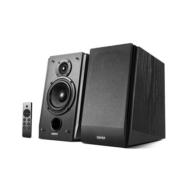 Edifier - Monitor de Áudio 70W RMS com saída para subwoofer - R1855DB Preto - Audio