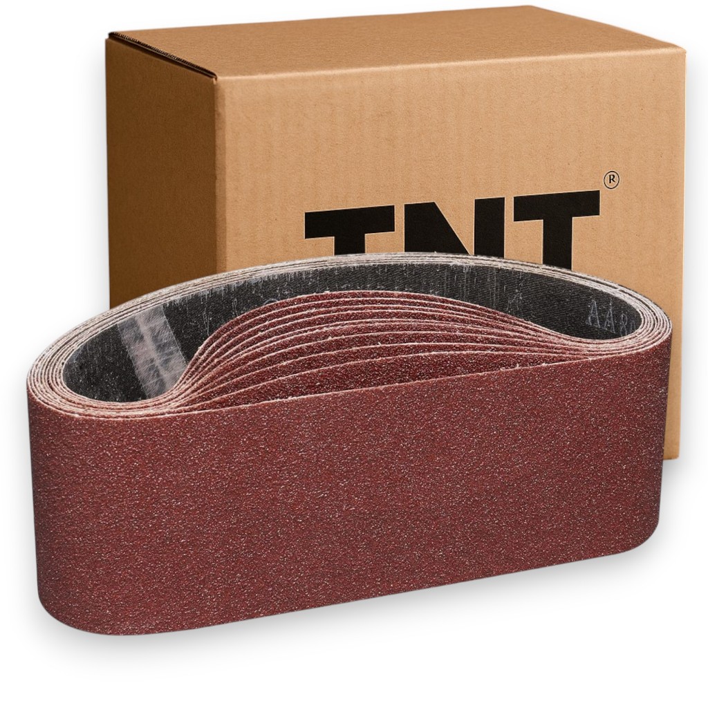 Kit 10 peças Cinta de Lixa 610x75 TNT ESCOLHA O GRÃO