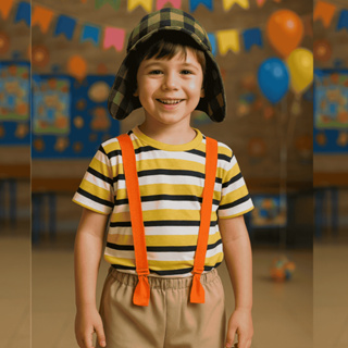 Fantasia Infantil Chaves Conjunto Completo em Oferta na Shopee