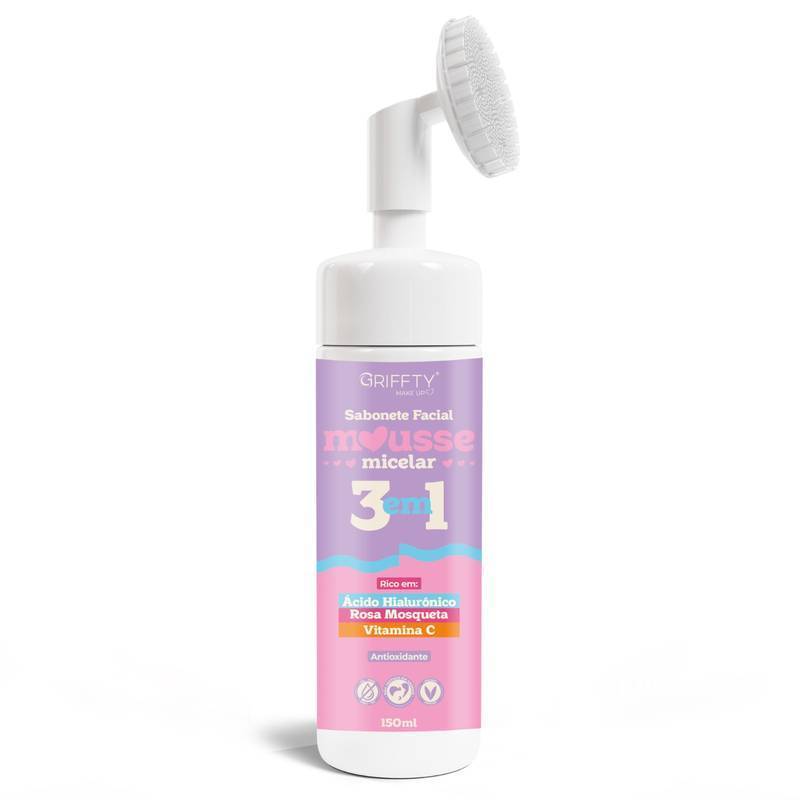 Mousse Micelar Espuma de Limpeza 3 em 1 Griffty 150ml