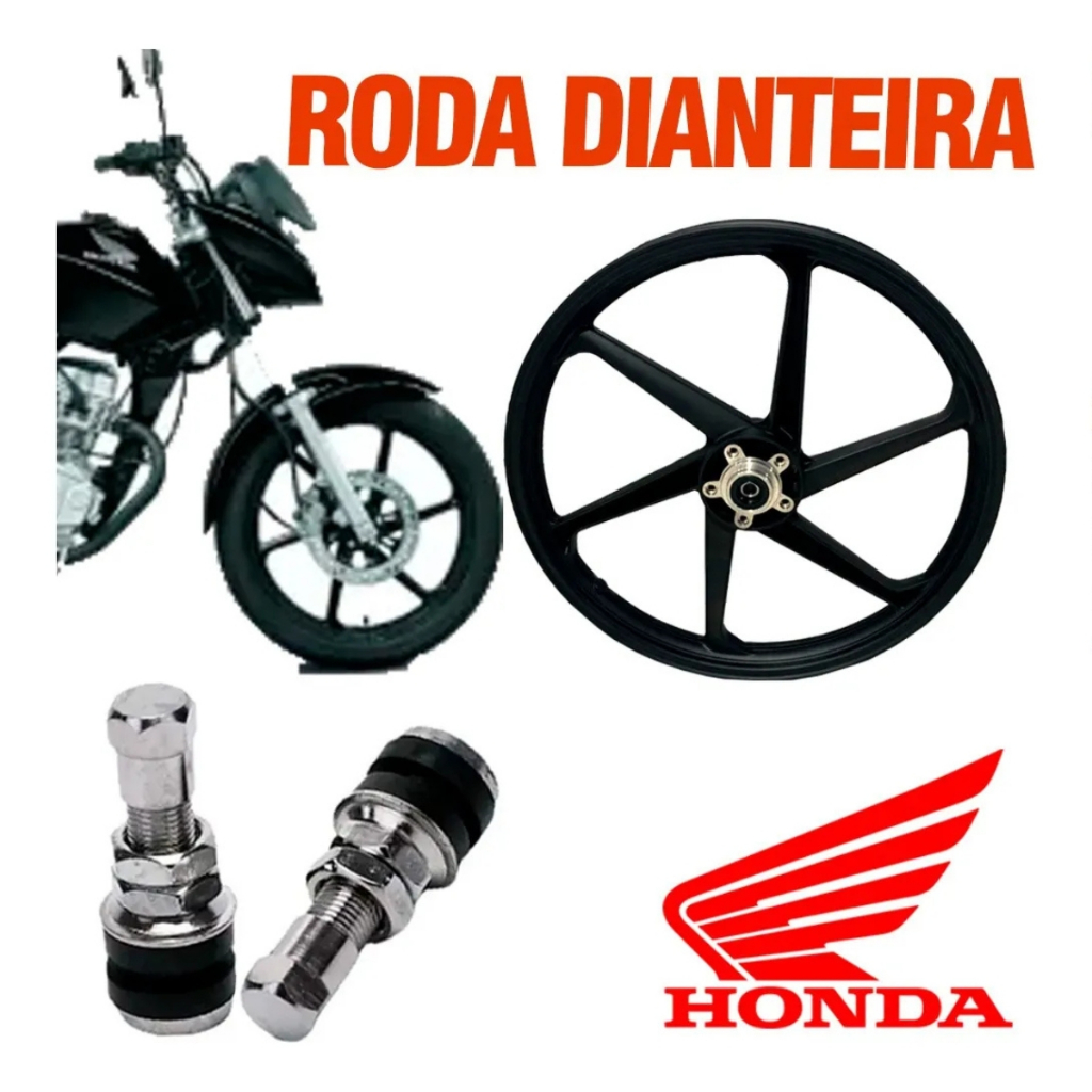 Roda Dianteira Titan 150 ESD Freio a Disco 2004 a 2013 Liga Leve em Oferta na Shopee