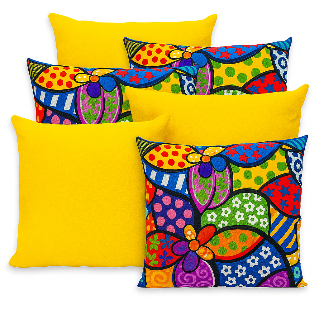 Kit 6 Capas De Almofada 40cm x 40cm Lançamento em Oferta na Shopee