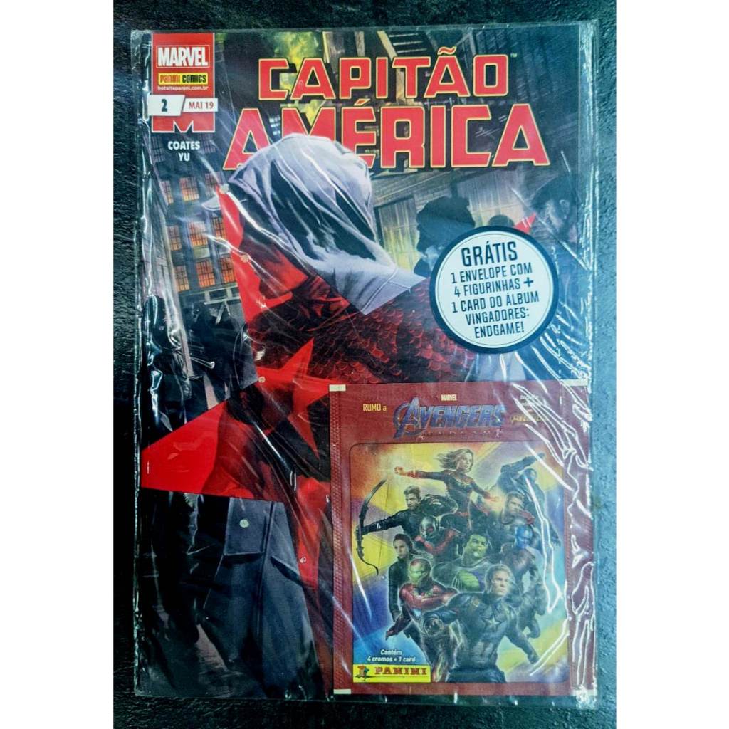 Hq Capitão América 2 + Envelope Brinde - Marvel Panini 2019 - Ta-Nehisi Paul Coates - Nova e Lacrada