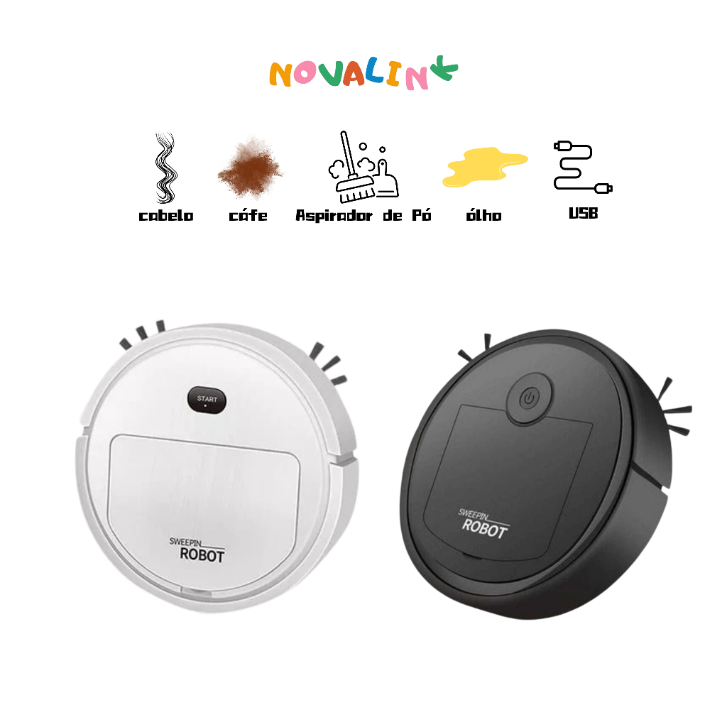 Imagem Robô Aspirador De Pó Automática 3 Em 1