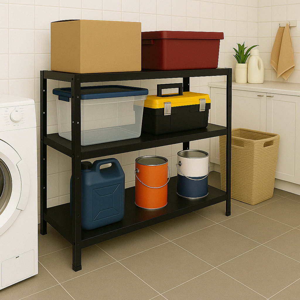 Estante Prateleira Industrial em Aço Multiuso 3 Bandejas Reforçadas