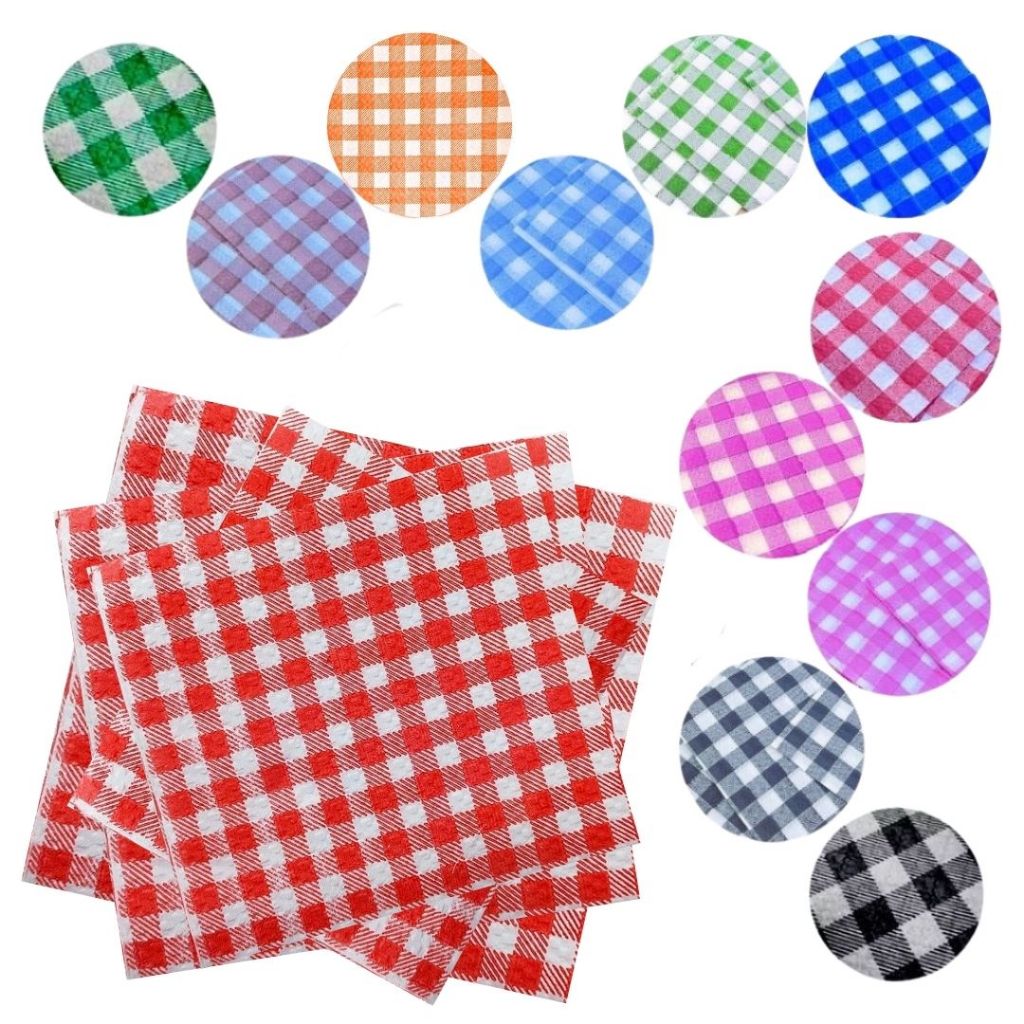 100~500 GUARDANAPO MISTOS QUADRICULADO XADREZ FESTA JUNINA 2025 em Oferta na Shopee