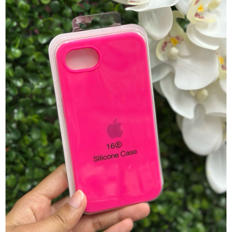 Capa Case capinha cor rosa pink. Premium Apple"silicone case aveludada dentro iPhone 5SE 11 12 13 14 15 ao 16 PRO MAX