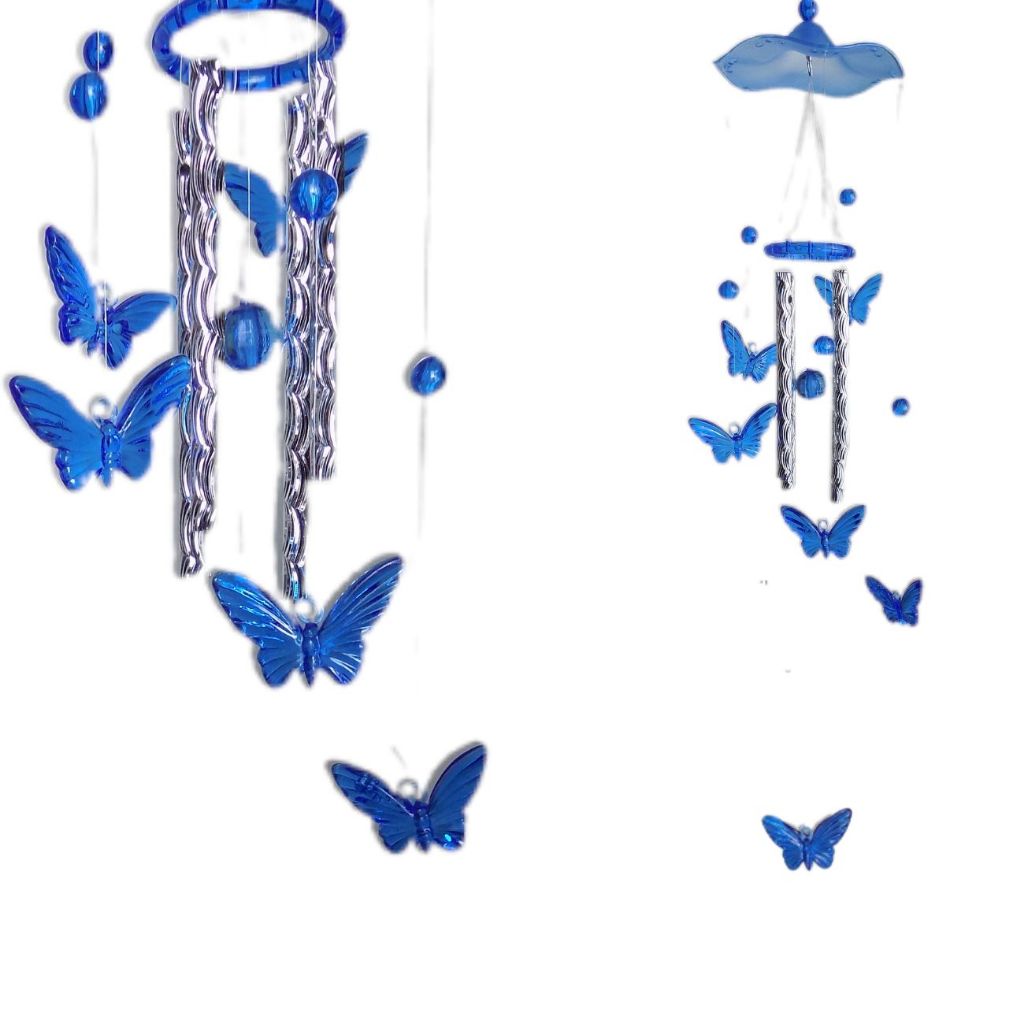 Sino dos ventos borboletas mensageiro dos ventos mobile Feng Shui  50cm em Oferta na Shopee