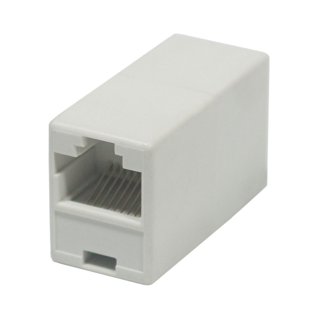 Kit Com 10 Peças Emenda 8p8c Rj-45 Cabo Rede Fêmea X Fêmea