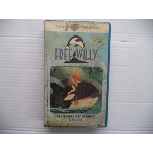 Fita Vhs Free Willy Protetores dos Oceanos A Enguia ( avaria capa )Original Dublado
