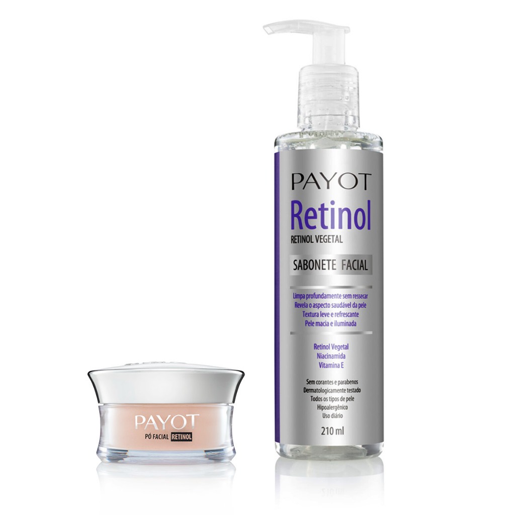 Kit Limpeza Retinol + Pó Translúcido Matte Payot