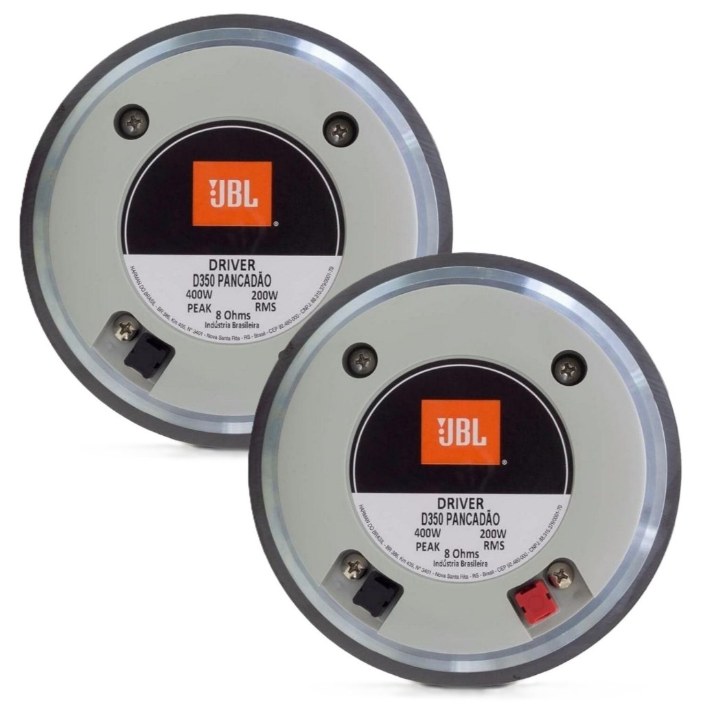 Kit 2 Driver JBL Selenium D350 Pancadão 200W RMS 8 Ohms D 350 Profissional em Oferta na Shopee