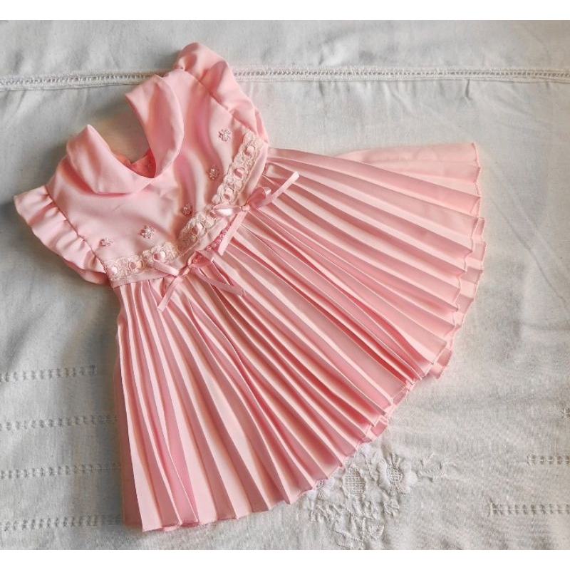 vestido infantil em Organza/menina/bebê/maternidade/roupa infantil/vestido/rosa/branco/vermelho/batizado/aniversário