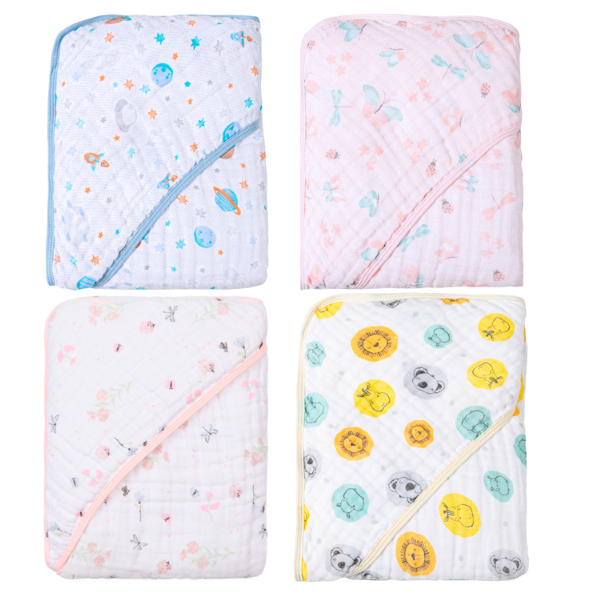 Toalha de Banho Fralda Soft com Capuz para Bebê  OU  Kit com 2 Toalhas