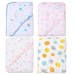 Toalha de Banho Fralda Soft com Capuz para Bebê OU Kit com 2 Toalhas