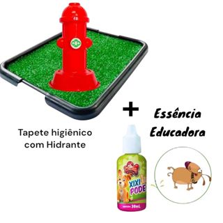 Kit Adestramento Cachorro Cão - Tapete Higiênico Grama + Hidrante + Xixi Pode 30Ml - em Oferta na Shopee