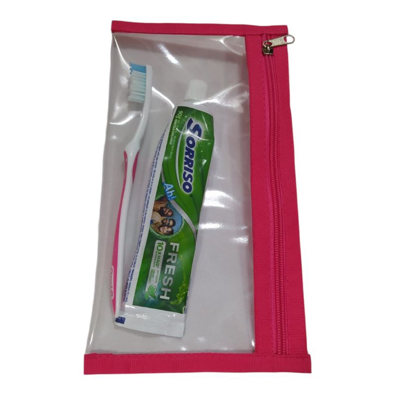 Imagem Nécessaire kit higiene bucal/porta escova/porta lápis/porta talheres