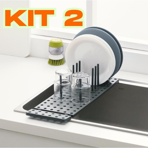 KIT 2  Organizador de Gavetas Divisória De Panela Prato Tampa Pote com Base Antiderrapante em Oferta na Shopee