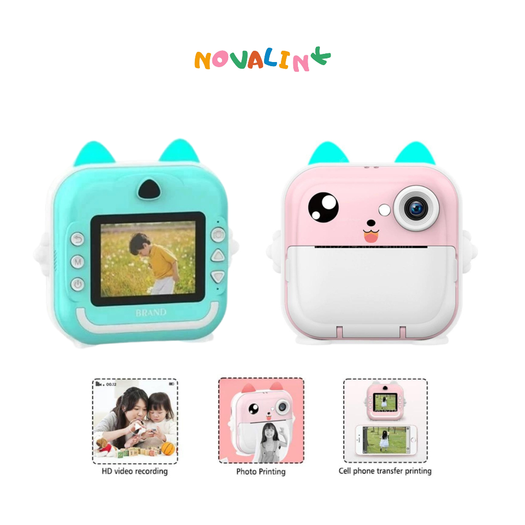 Câmera De Impressão Instantânea Para Crianças Vídeo Fotografia Digital