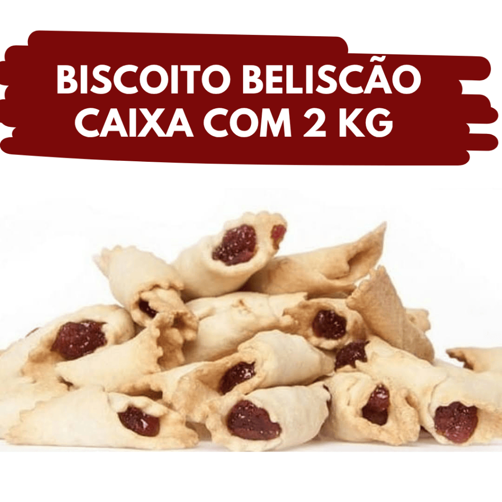Biscoito Beliscão– Caixa com 2 kg – Petit Four em Oferta na Shopee