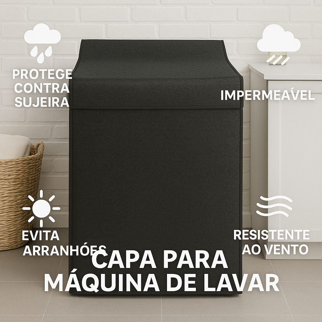 Capa de Maquina de Lavar Roupas Super Grossa Impermeável de Corinho Para Maquinas de Lavar para todos os modelos  ~ç , . em Oferta na Shopee