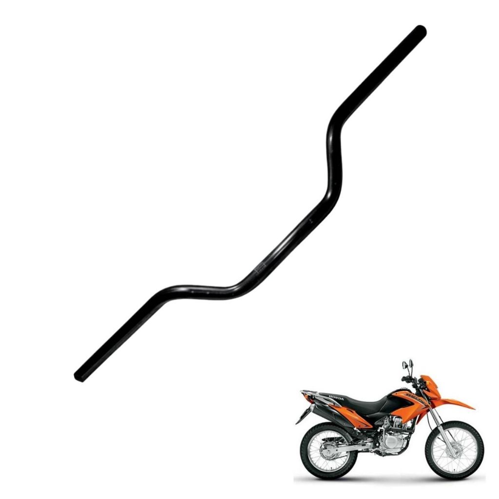 Guidão NXR Bros 125/150 Preto Modelo Original Todos os Anos