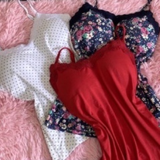 Kit 3 Blusinhas Estampas Diferentes Alcinha Regulável C/ Bojo