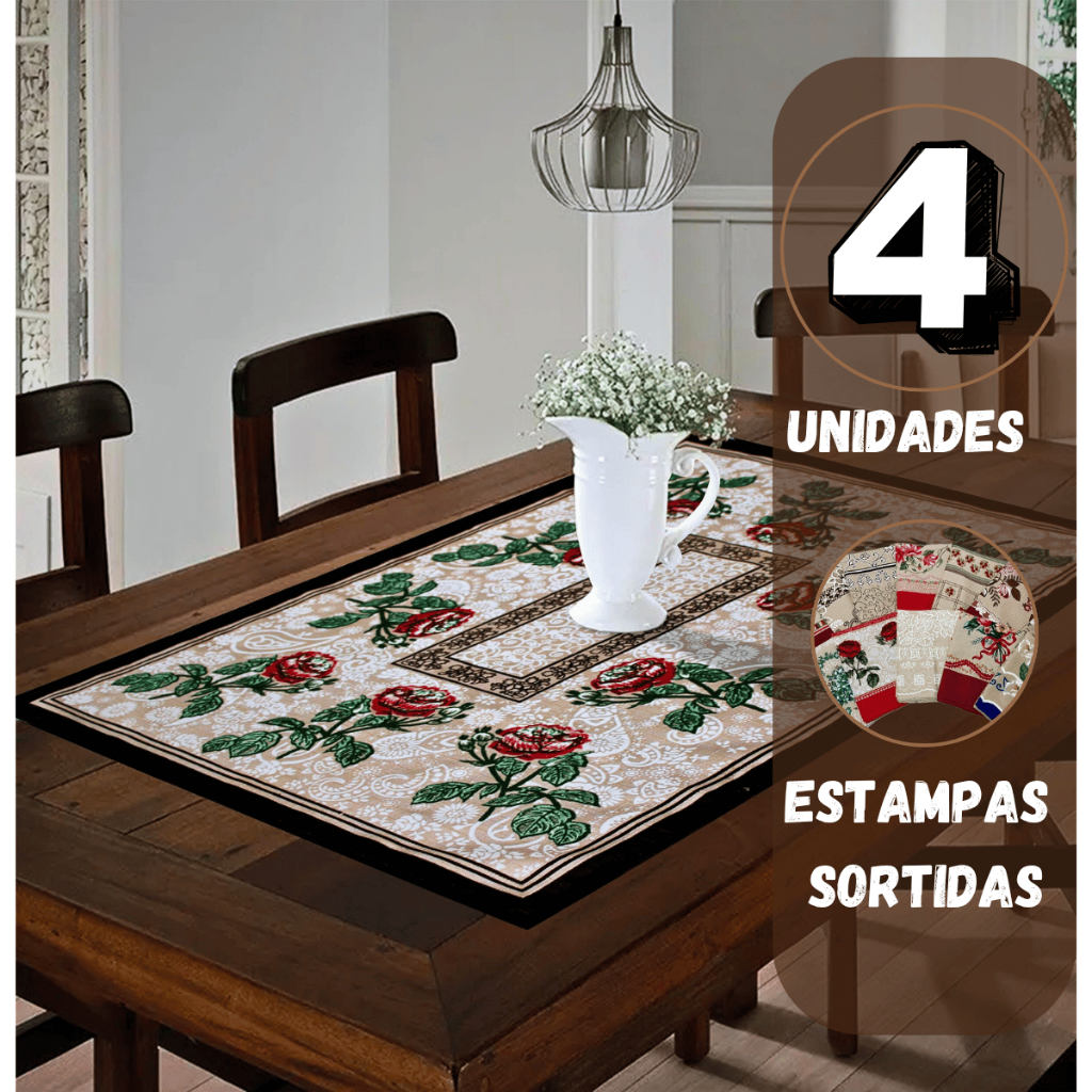 Kit 4 Peças Toalha Chá  Rústica Estampada Cores Vivas Linhão Algodão 70x70CM Sortidas em Oferta na Shopee