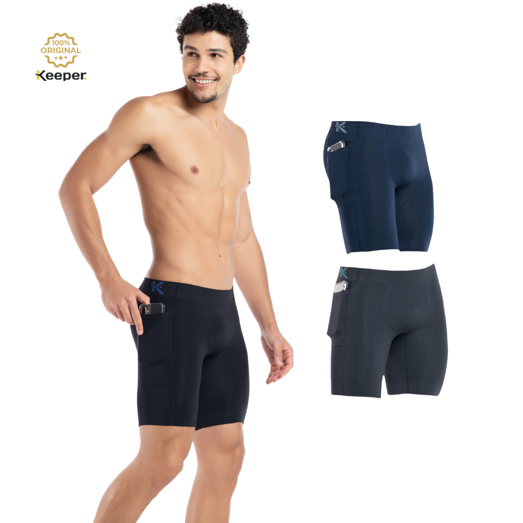 Kit 3 Bermudas Térmicas Com Bolso Anti Assadura Corrida Sem Costura Keeper - Com Bolso em Oferta na Shopee