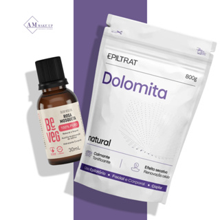 Dolomita 200g 800g ou Kit com Óleo Rosa Mosqueta | Argila Natural Clareadora Hidratante Máscara Facial Corporal Calmante em Oferta na Shopee