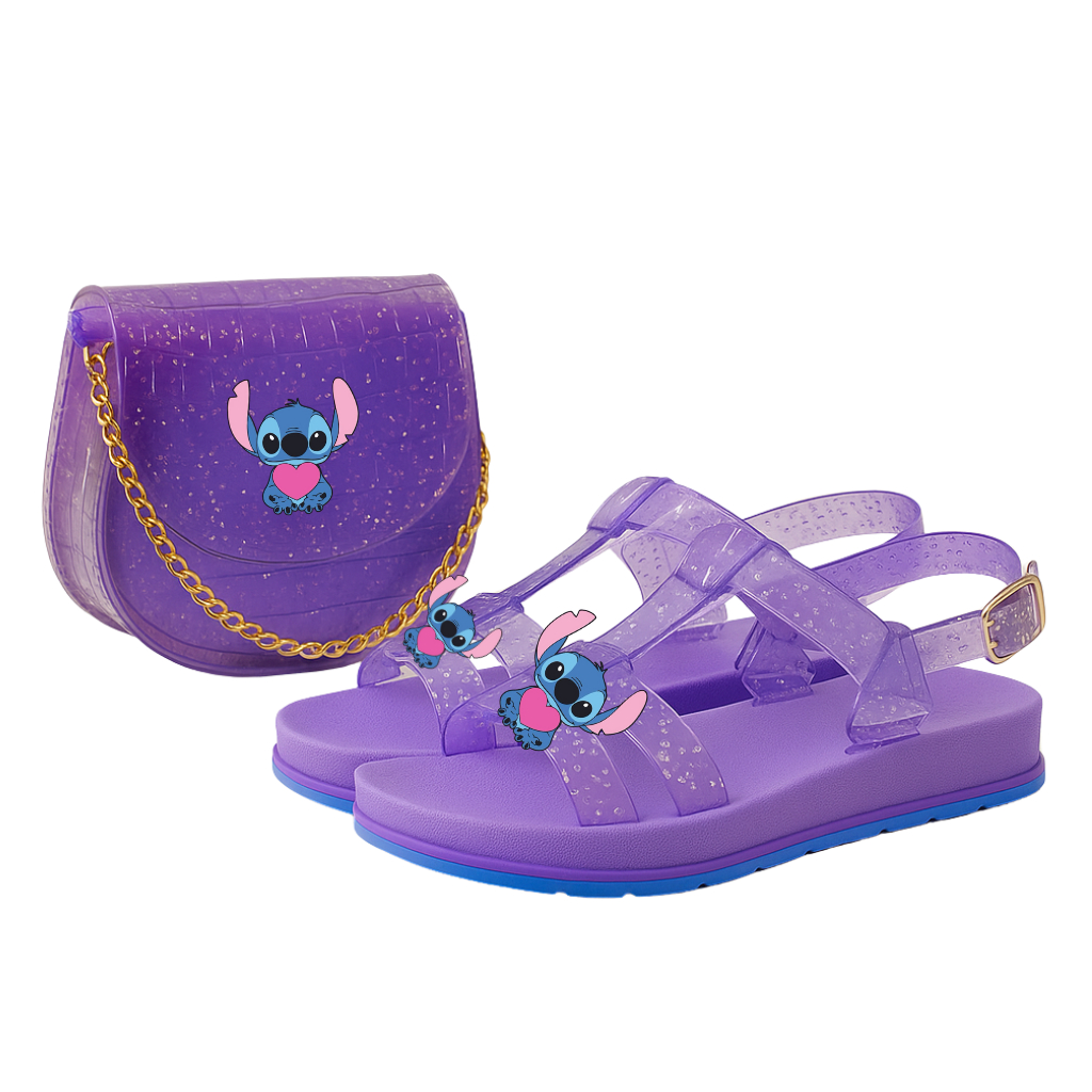 Kit Sandália Infantil Feminina com Bolsinha – Confortável e Estilosa para Meninas em Oferta na Shopee