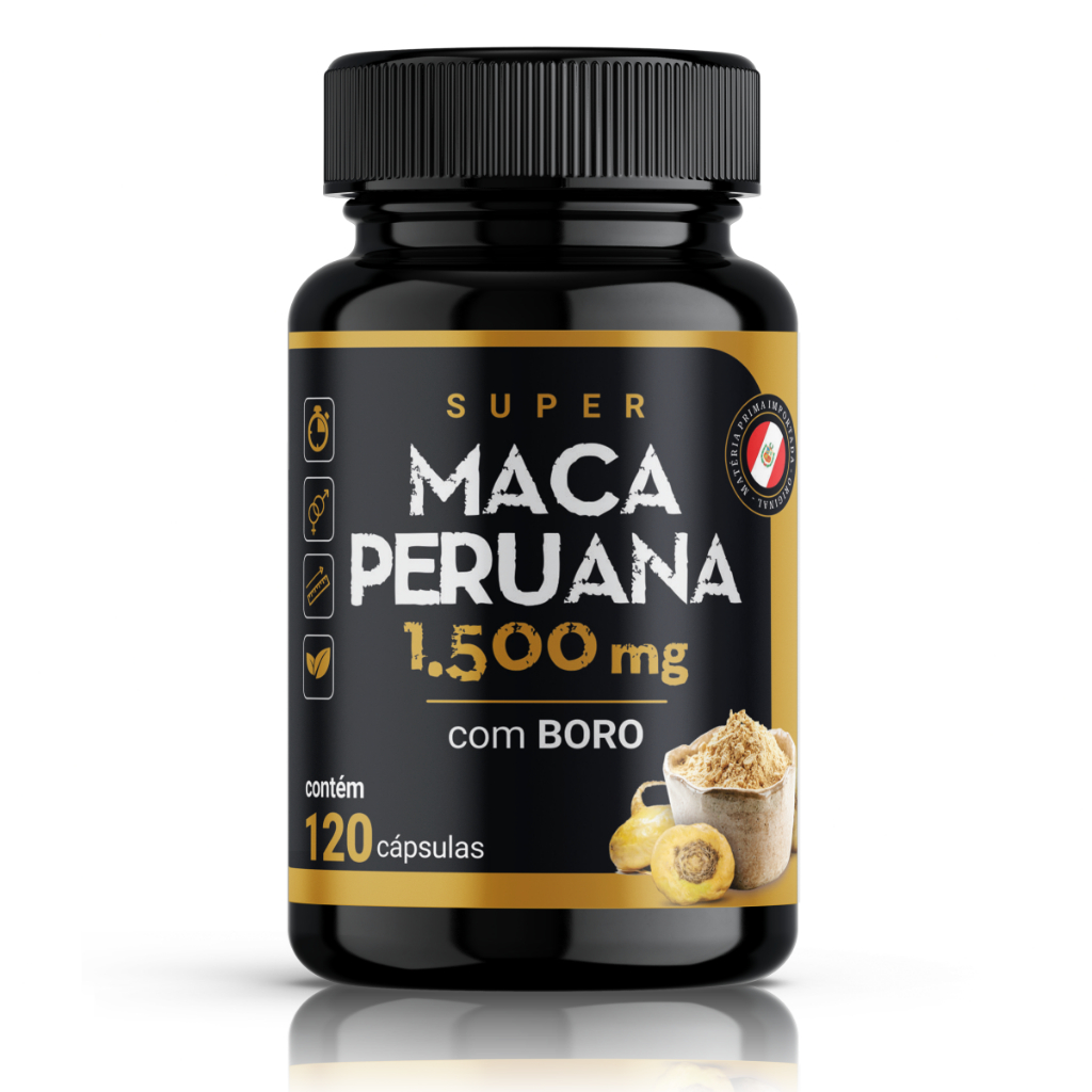 Super Ma ca com Boro Premium com Boro Taurina Cafeína 120 Cápsulas 500mg em Oferta na Shopee